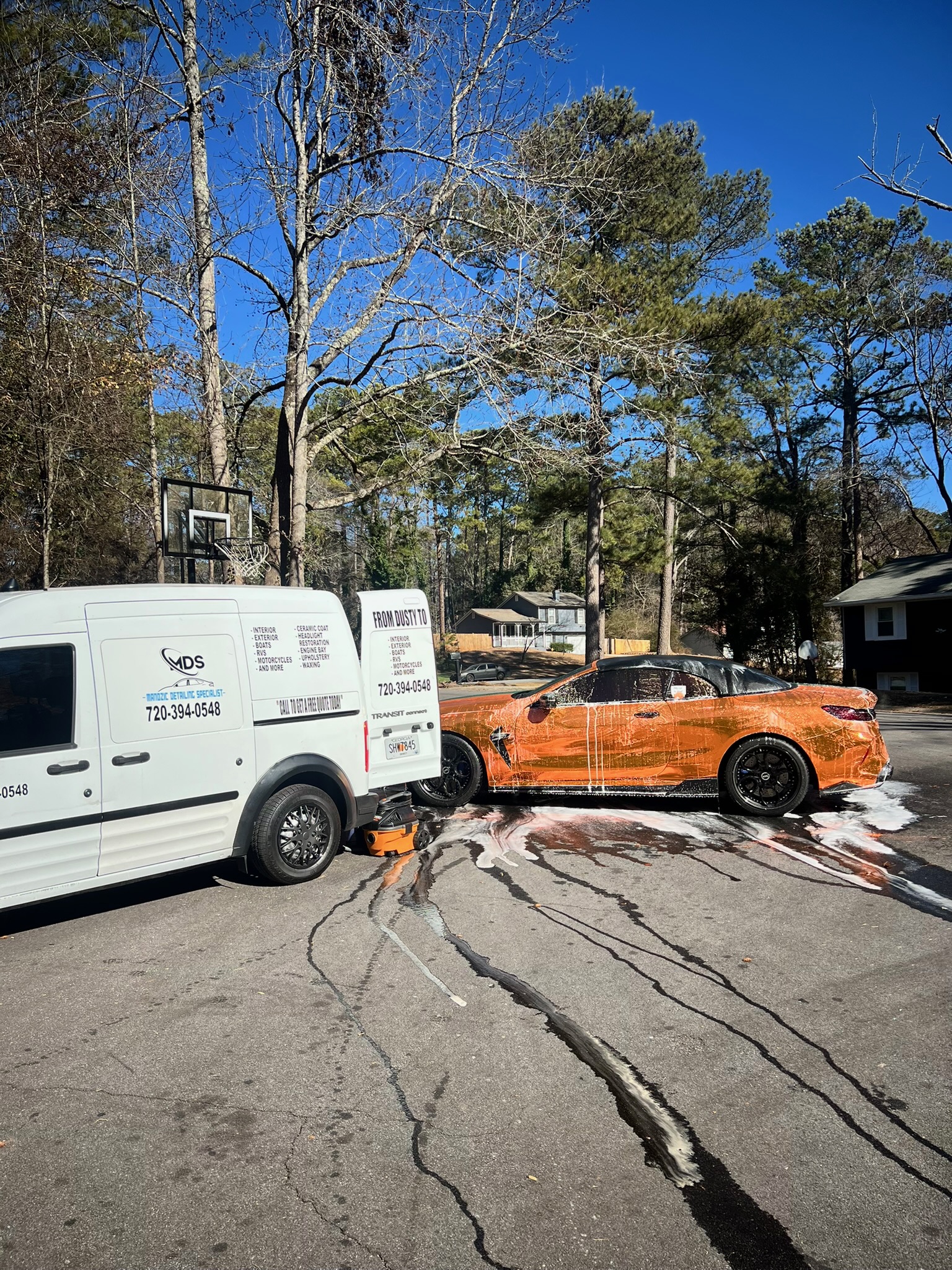 Mandzic Detailing mobile service van on location